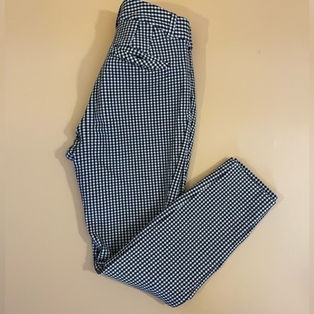 Gap Curvy Signature Skinny Ankle Checkered Pants